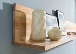 Étagère Murale Chêne Sauvage 170x22x24 Blanchi Huilé KENT # 213 -Massivmoebel24 06 900 484 1013 4