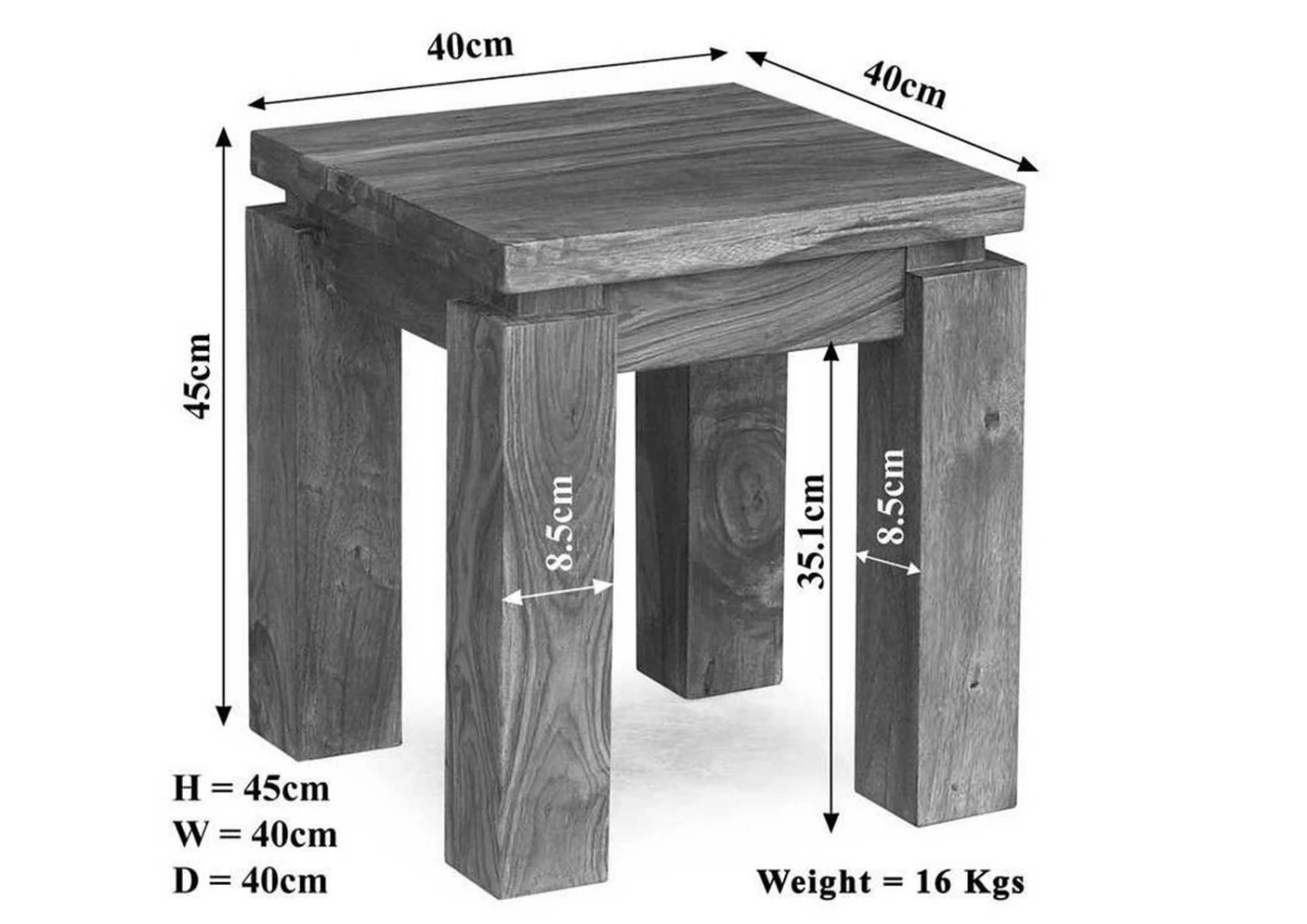 Table D'appoint 40x40 Palissandre Laqué Life Honey METRO LIFE #166 5 Table D'appoint 40x40 Palissandre Laqué Life Honey METRO LIFE #166 – Image 5