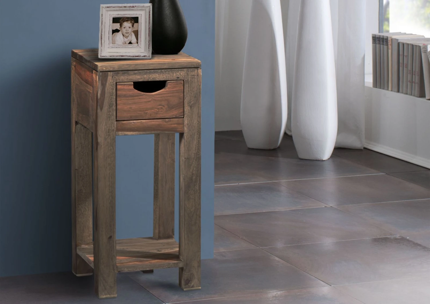 Table D'appoint 29x29 Palissandre Huilé Gris Taupe NATURE GREY #31 1 Table D'appoint 29x29 Palissandre Huilé Gris Taupe NATURE GREY #31