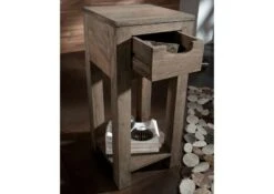 Table D'appoint 29x29 Palissandre Huilé Gris Taupe NATURE GREY #31 10 Table D'appoint 29x29 Palissandre Huilé Gris Taupe NATURE GREY #31 -Massivmoebel24 09 100 550 0031 5