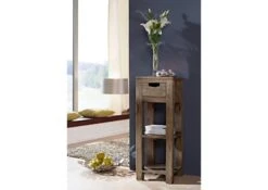 Table D'appoint 29x29 Palissandre Huilé Gris Taupe NATURE GREY #32