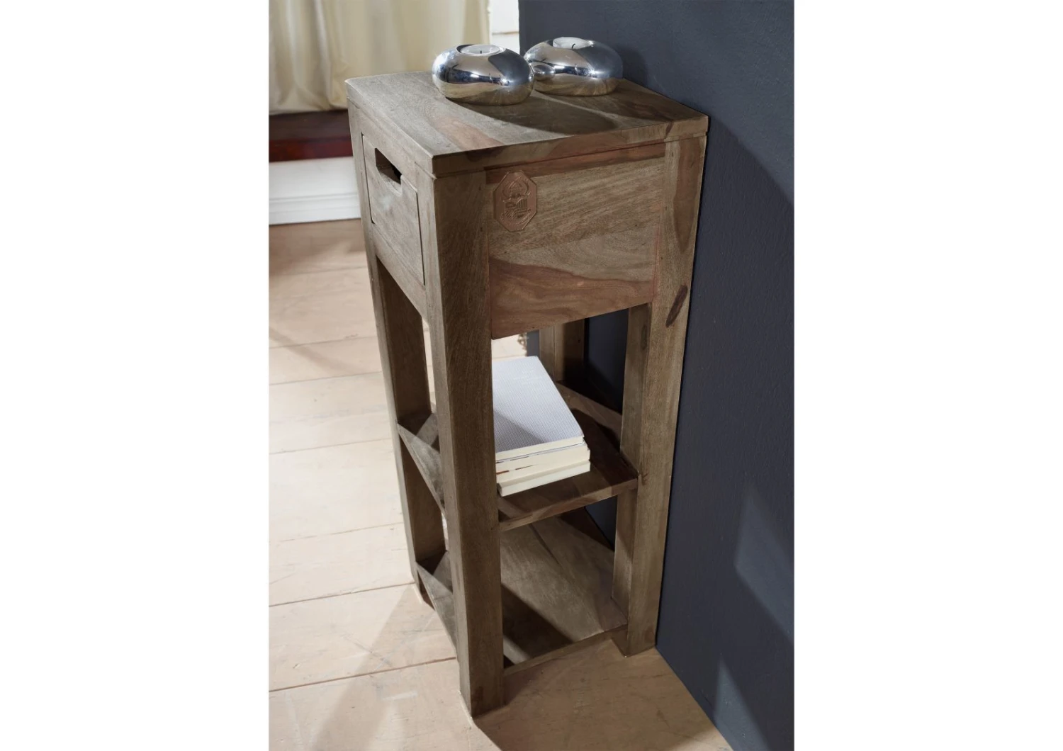 Table D'appoint 29x29 Palissandre Huilé Gris Taupe NATURE GREY #32 3 Table D'appoint 29x29 Palissandre Huilé Gris Taupe NATURE GREY #32 – Image 3