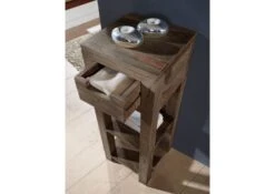 Table D'appoint 29x29 Palissandre Huilé Gris Taupe NATURE GREY #32 9 Table D'appoint 29x29 Palissandre Huilé Gris Taupe NATURE GREY #32 -Massivmoebel24 09 100 550 0032 4