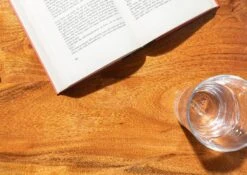 Tabouret 42x42 Acacia Laqué Miel OXFORD #0601 -Massivmoebel24 09 100 610 9101 4