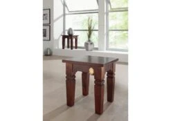 Tabouret 42x42 Acacia Laqué Nougat OXFORD #601