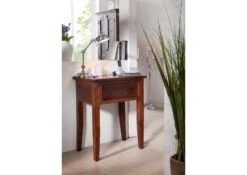 Table D'appoint 60x40 Acacia Laqué Nougat OXFORD #907