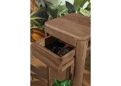 Table D'appoint 30x30 Palissandre Teinté Smoked Cherry TORONTO #113 -Massivmoebel24 09 100 665 0014 3