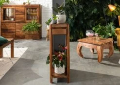 Table D'appoint 30x30 Palissandre Ciré Noisette TORONTO #213 -Massivmoebel24 09 100 665 1013 3