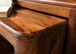 Table D'appoint 59x30 Palissandre Ciré Noisette TORONTO #244 -Massivmoebel24 09 100 665 1044 7