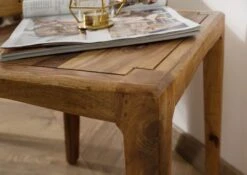 ANCONA #112 Table D'appoint En Bois De Sheesham - Laqué / Marron 50x50x50 15 ANCONA #112 Table D'appoint En Bois De Sheesham - Laqué / Marron 50x50x50 -Massivmoebel24 09 100 699 0012 06