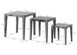 ANCONA #112 Table D'appoint En Bois De Sheesham - Laqué / Marron 50x50x50 17 ANCONA #112 Table D'appoint En Bois De Sheesham - Laqué / Marron 50x50x50 -Massivmoebel24 09 100 699 0012 08