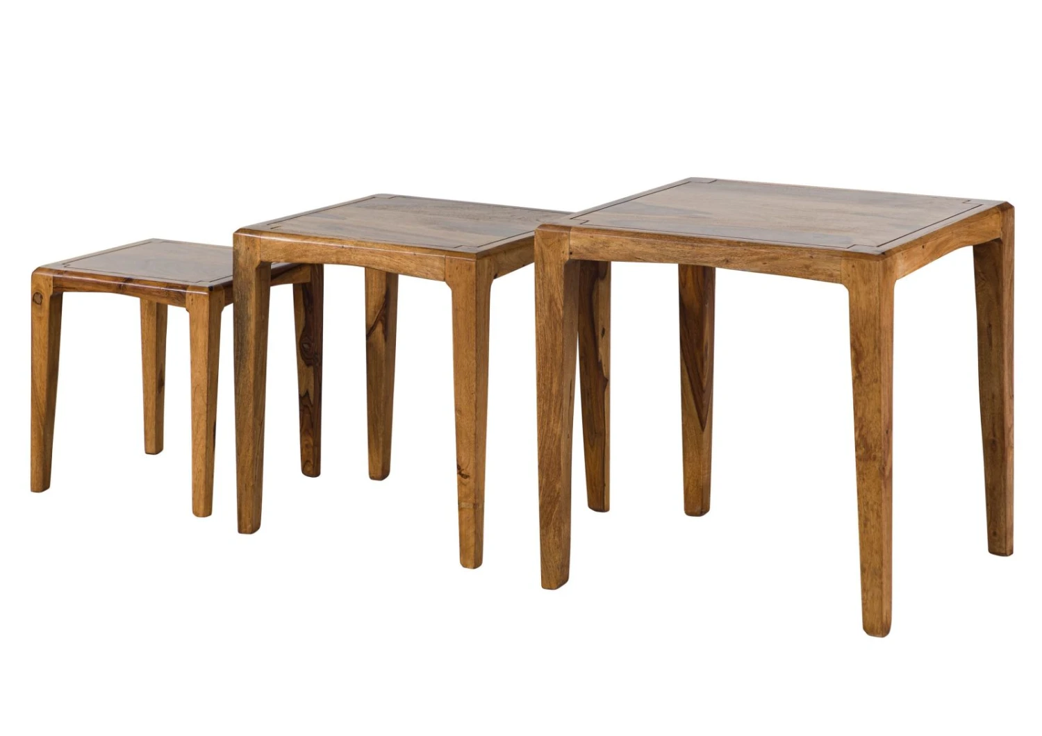 ANCONA #112 Table D'appoint En Bois De Sheesham - Laqué / Marron 50x50x50 10 ANCONA #112 Table D'appoint En Bois De Sheesham - Laqué / Marron 50x50x50 – Image 10