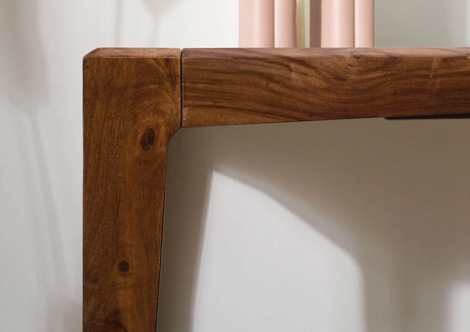 ANCONA #203 Table Console En Bois De Sheesham - Laqué / Marron Foncé 120x42x80 7 ANCONA #203 Table Console En Bois De Sheesham - Laqué / Marron Foncé 120x42x80 – Image 7