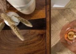 ANCONA #250 Table Basse En Bois De Sheesham - Laqué / Brun Foncé 50x50x50 13 ANCONA #250 Table Basse En Bois De Sheesham - Laqué / Brun Foncé 50x50x50 -Massivmoebel24 09 100 699 2050 04