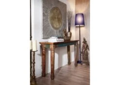 Console 120x40 Bois De Récupération Laqué Multicolore FABLE #11