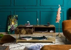 Table Basse 110x40 Manguier Huilé Brun DIAMOND #200 13 Table Basse 110x40 Manguier Huilé Brun DIAMOND #200 -Massivmoebel24 09 100 760 1001 4