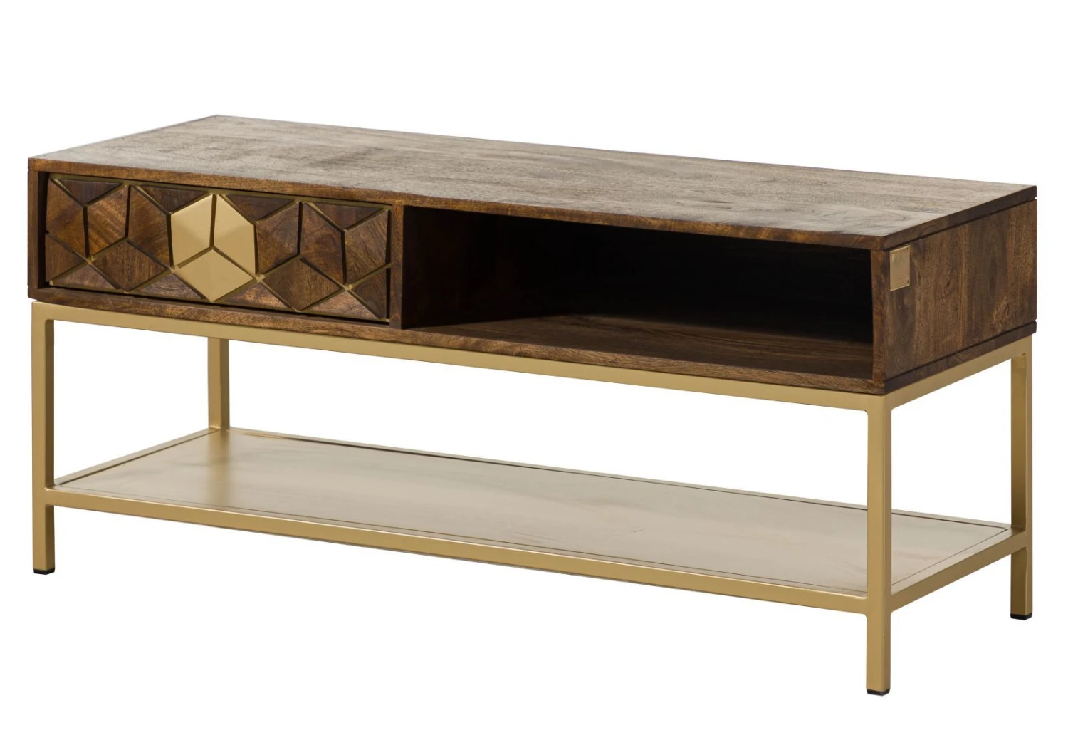 Table Basse 110x40 Manguier Huilé Brun DIAMOND #200 9 Table Basse 110x40 Manguier Huilé Brun DIAMOND #200 – Image 9