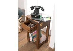 Table D'appoint 30x30 Palissandre Laqué Noble Unique SYDNEY #134 6 Table D'appoint 30x30 Palissandre Laqué Noble Unique SYDNEY #134 -Massivmoebel24 09 100 777 0134 3