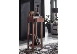 Table D'appoint 30x30 Palissandre Laqué Smoked Oak SYDNEY #235 -Massivmoebel24 09 100 778 0135 4