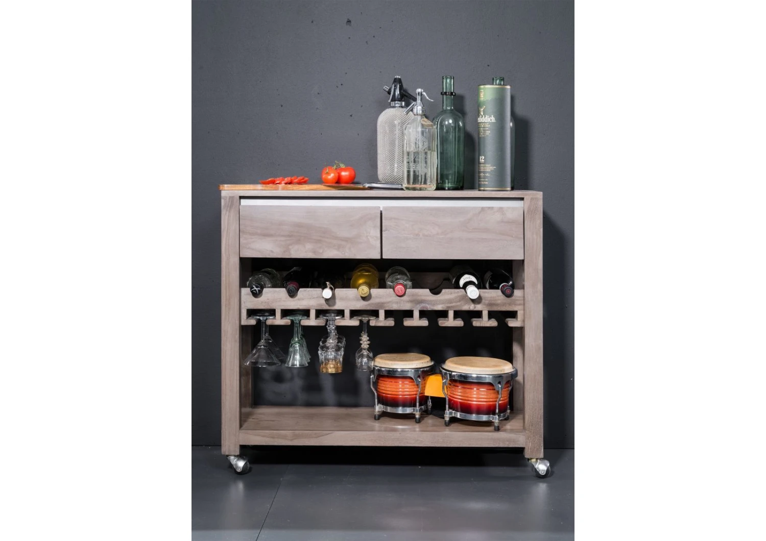 Desserte 90x33 Palissandre Laqué Smoked Oak SYDNEY #239 3 Desserte 90x33 Palissandre Laqué Smoked Oak SYDNEY #239 – Image 3