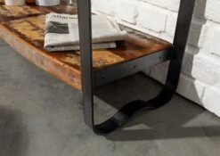 Console 105x35 Bois De Récupération Laqué Multicolore INDUSTRIAL #08 -Massivmoebel24 09 100 811 0008 5