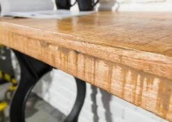 Console 120x40 Bois De Récupération Laqué Bois Naturel INDUSTRIAL #36 -Massivmoebel24 09 100 811 0036 6