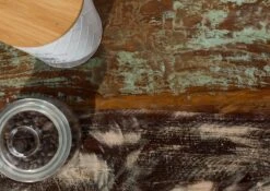 Console 135x35 Bois De Récupération Laqué Multicolore INDUSTRIAL #42 -Massivmoebel24 09 100 811 0039 5