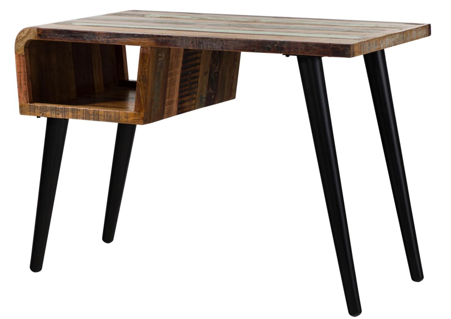 Bureau 116x59 Bois De Récupération Laqué Multicolore SIXTIES #104 9 Bureau 116x59 Bois De Récupération Laqué Multicolore SIXTIES #104 – Image 9