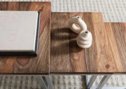 Table D'appoint 40x40 Palissandre Huilé Brun Lot 3 Pièces LOUNGE COLLECTION #02 13 Table D'appoint 40x40 Palissandre Huilé Brun Lot 3 Pièces LOUNGE COLLECTION #02 -Massivmoebel24 09 100 960 0002 04