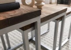 Table D'appoint 40x40 Palissandre Huilé Brun Lot 3 Pièces LOUNGE COLLECTION #02 16 Table D'appoint 40x40 Palissandre Huilé Brun Lot 3 Pièces LOUNGE COLLECTION #02 -Massivmoebel24 09 100 960 0002 07