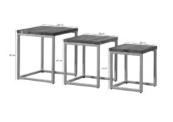 Table D'appoint 40x40 Palissandre Huilé Brun Lot 3 Pièces LOUNGE COLLECTION #02 17 Table D'appoint 40x40 Palissandre Huilé Brun Lot 3 Pièces LOUNGE COLLECTION #02 -Massivmoebel24 09 100 960 0002 08