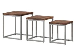 Table D'appoint 40x40 Palissandre Huilé Brun Lot 3 Pièces LOUNGE COLLECTION #02 18 Table D'appoint 40x40 Palissandre Huilé Brun Lot 3 Pièces LOUNGE COLLECTION #02 -Massivmoebel24 09 100 960 0002 09