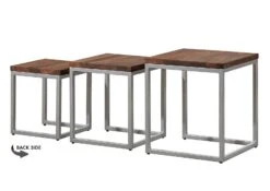 Table D'appoint 40x40 Palissandre Huilé Brun Lot 3 Pièces LOUNGE COLLECTION #02 19 Table D'appoint 40x40 Palissandre Huilé Brun Lot 3 Pièces LOUNGE COLLECTION #02 -Massivmoebel24 09 100 960 0002 10