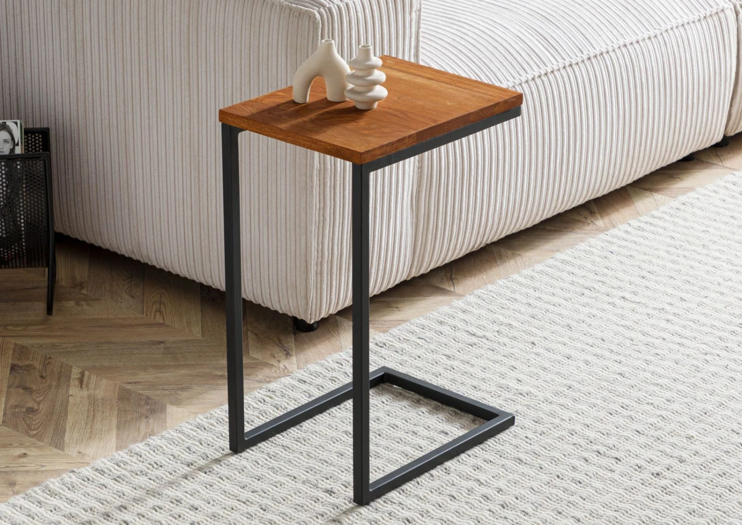 Table D'appoint 30x40 Chêne Sauvage Huilé Bois Naturel LOUNGE COLLECTION #06 2 Table D'appoint 30x40 Chêne Sauvage Huilé Bois Naturel LOUNGE COLLECTION #06 – Image 2