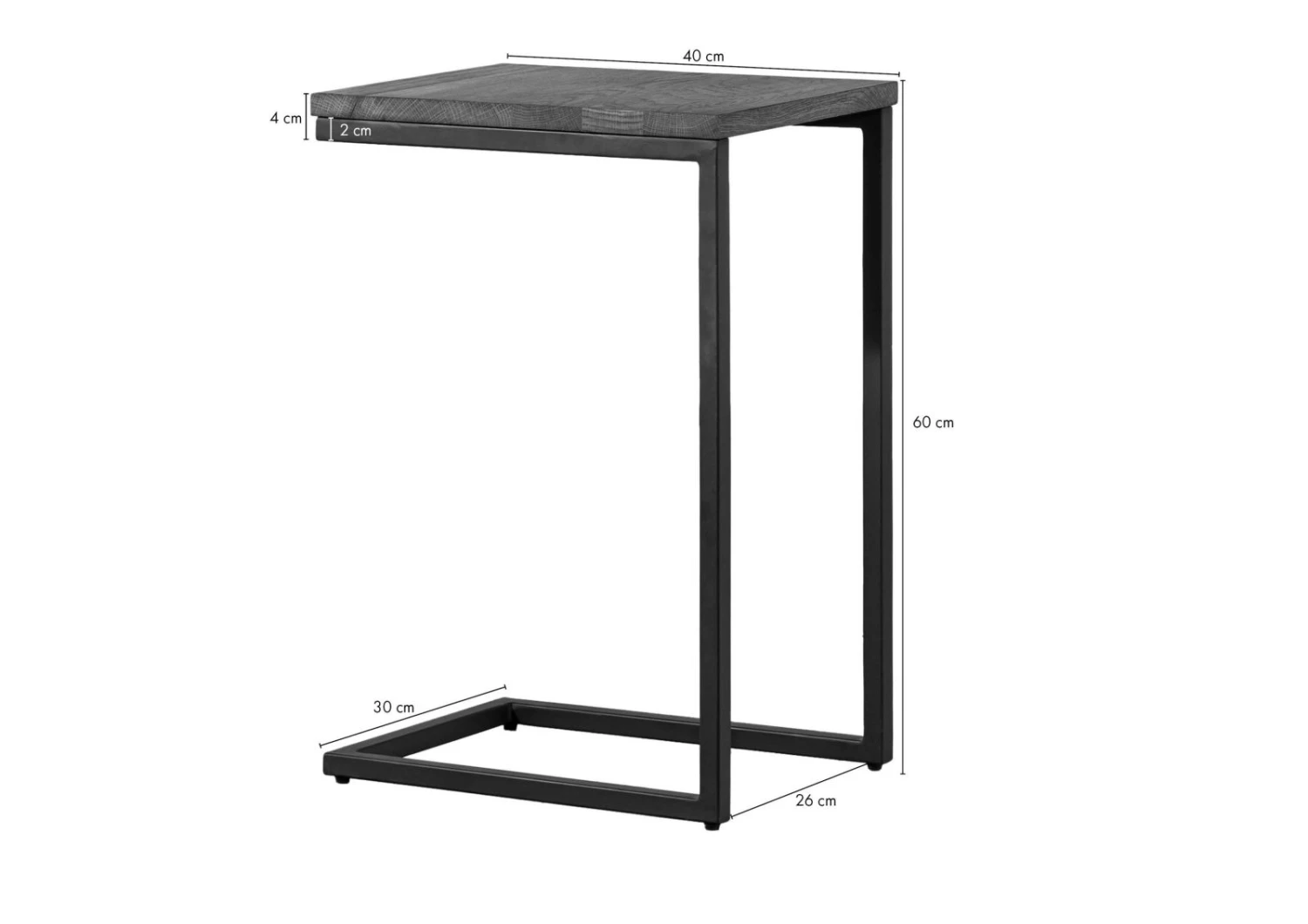 Table D'appoint 30x40 Chêne Sauvage Huilé Bois Naturel LOUNGE COLLECTION #06 8 Table D'appoint 30x40 Chêne Sauvage Huilé Bois Naturel LOUNGE COLLECTION #06 – Image 8