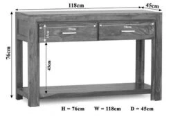 Console 118x45 Palissandre Laqué Life Honey METRO LIFE #126 -Massivmoebel24 09 102 520 1026 8