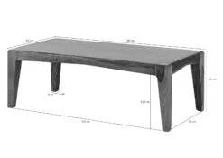 ANCONA #101 Table Basse En Bois De Sheesham - Laqué / Marron 120x60 -Massivmoebel24 09 102 699 0002 08