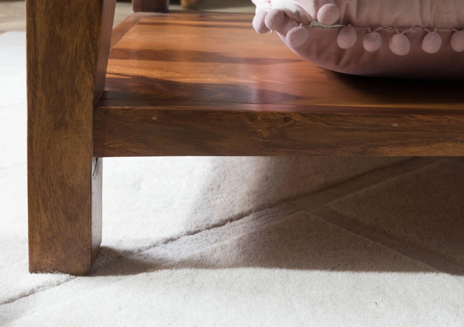 ANCONA #201 Table Basse En Bois De Sheesham - Laqué / Brun Foncé 115x60x45 7 ANCONA #201 Table Basse En Bois De Sheesham - Laqué / Brun Foncé 115x60x45 – Image 7