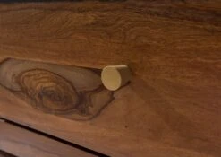 ANCONA #202 Table Basse En Bois De Sheesham - Laqué / Brun Foncé 115x60x45 -Massivmoebel24 09 102 699 2002 07