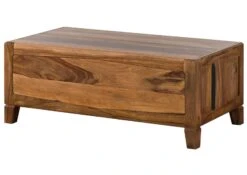 ANCONA #202 Table Basse En Bois De Sheesham - Laqué / Brun Foncé 115x60x45 -Massivmoebel24 09 102 699 2002 10