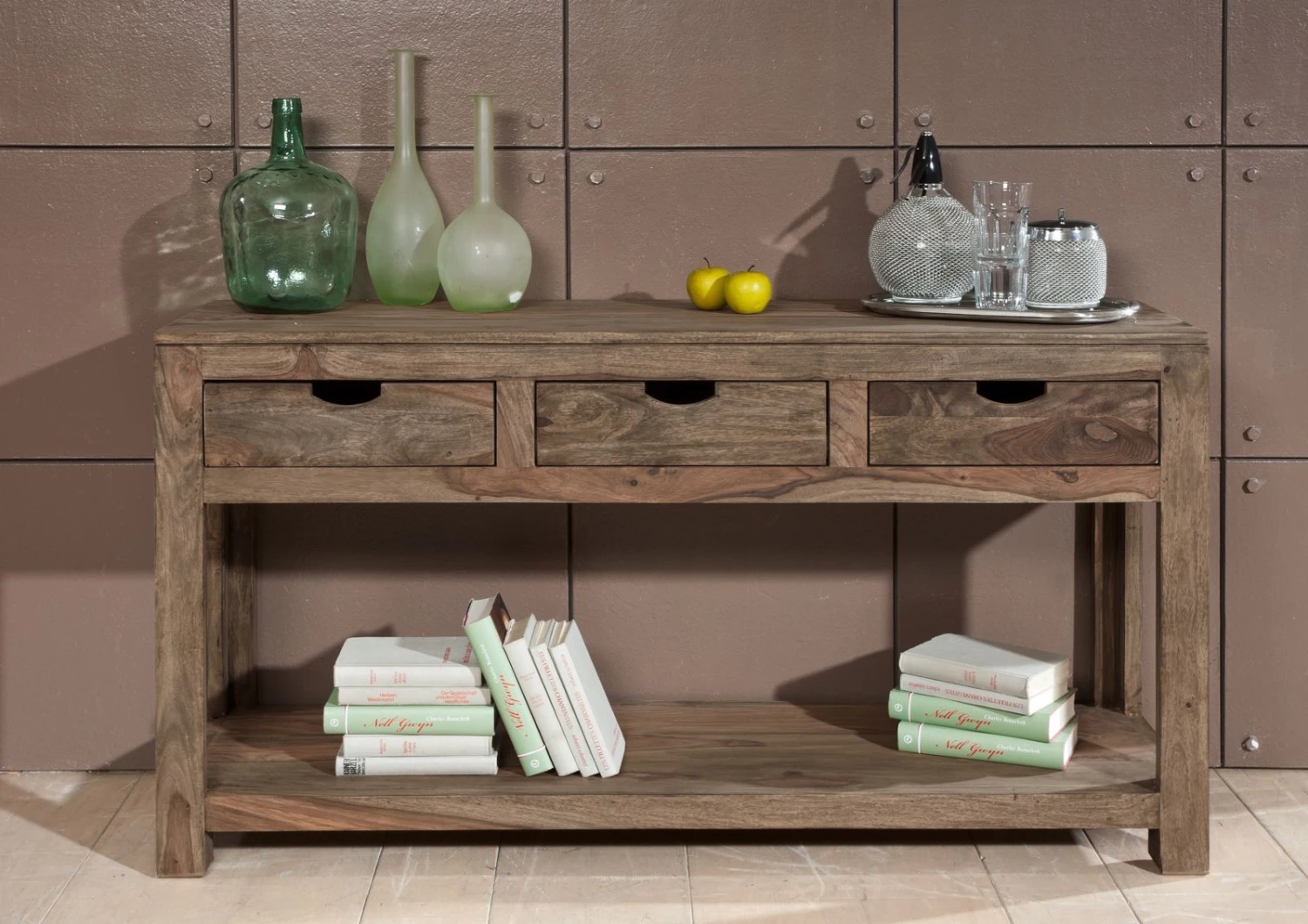 Console 140x40 Palissandre Huilé Gris Taupe NATURE GREY #90 3 Console 140x40 Palissandre Huilé Gris Taupe NATURE GREY #90 – Image 3