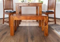 Banc 80x35 Acacia Laqué Miel OXFORD #11 11 Banc 80x35 Acacia Laqué Miel OXFORD #11 -Massivmoebel24 09 120 610 6653 3