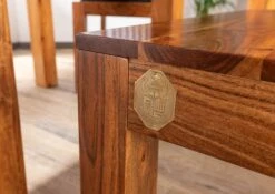 Banc 80x35 Acacia Laqué Miel OXFORD #11 12 Banc 80x35 Acacia Laqué Miel OXFORD #11 -Massivmoebel24 09 120 610 6653 4