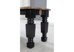 Banc 130x40 Palissandre Laqué Marron / Noir NEW BOSTON #161 -Massivmoebel24 09 123 740 0133 3