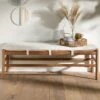 Banc Acacia 140x40x47 Naturel Laqué KOPENHAGEN #140