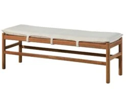 Banc Acacia 140x40x47 Naturel Laqué KOPENHAGEN #140 -Massivmoebel24 09 124 493 1040 09