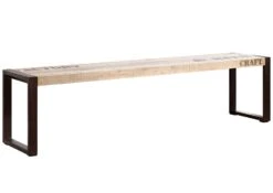 Banc 45x180 Manguier Brut Imprimé Bois Naturel FACTORY #114 7 Banc 45x180 Manguier Brut Imprimé Bois Naturel FACTORY #114 -Massivmoebel24 09 124 559 0120 9 1