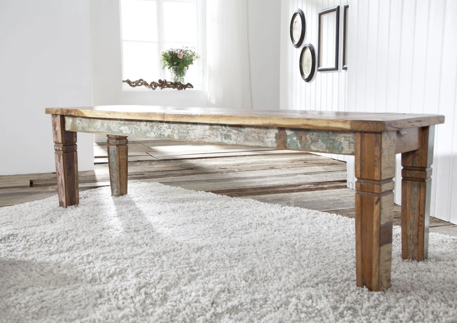 Banc 180x40 Bois De Récupération Laqué Multicolore NATURE OF SPIRIT #36 3 Banc 180x40 Bois De Récupération Laqué Multicolore NATURE OF SPIRIT #36 – Image 3