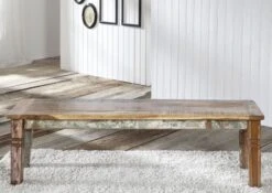 Banc 200x40 Bois De Récupération Laqué Multicolore NATURE OF SPIRIT #37 -Massivmoebel24 09 124 700 5133 4 1