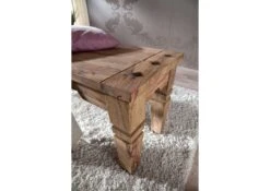 Banc 140x40 Palissandre Huilé Gris Taupe LEEDS #54 -Massivmoebel24 09 124 750 0793 4 1